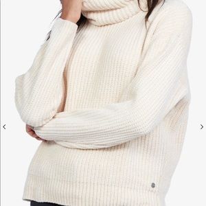 Roxy Velvet Morning Turtleneck Sweater - Tapioca
